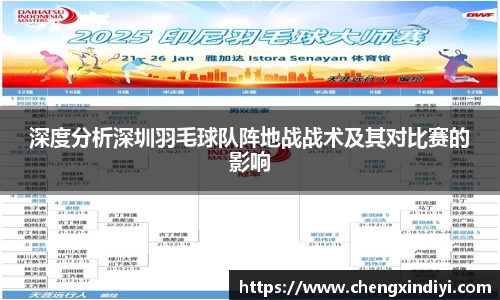 深度分析深圳羽毛球队阵地战战术及其对比赛的影响
