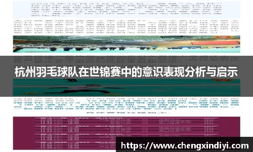 杭州羽毛球队在世锦赛中的意识表现分析与启示