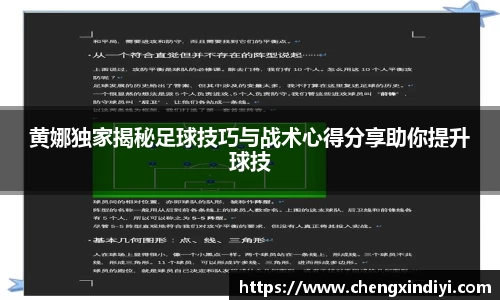 黄娜独家揭秘足球技巧与战术心得分享助你提升球技